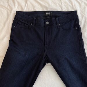 PAIGE Women's Dark Blue Leggy ultra skinny